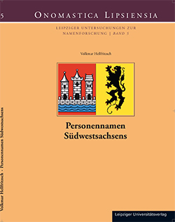 Buchcover von "Personennamen Südwestsachsens" aus der Reihe Onomastica Lipsiensia.