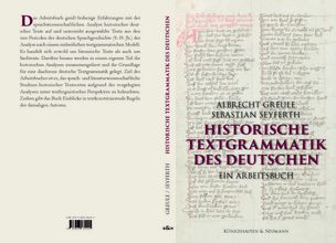 Bucheinband: Historische Textgrammatik des Deutschen