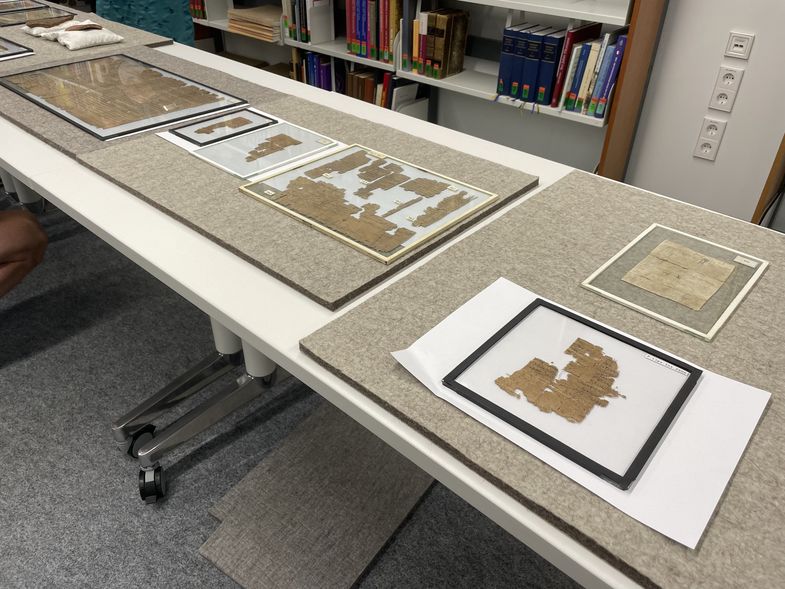 Nicht alle Stücke sind klein – Dieser Papyrus ist eine vollständige Urkunde über Militärsteuerabgaben