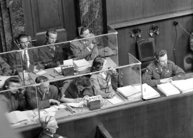 Simultandolmetscher beim Nürnberger Prozess