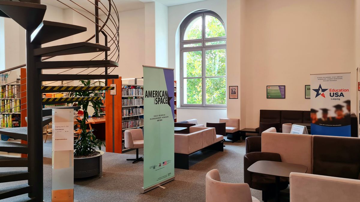 enlarge the image: The American Space Leipzig at Leipzig University Library, Bibliotheca Albertina