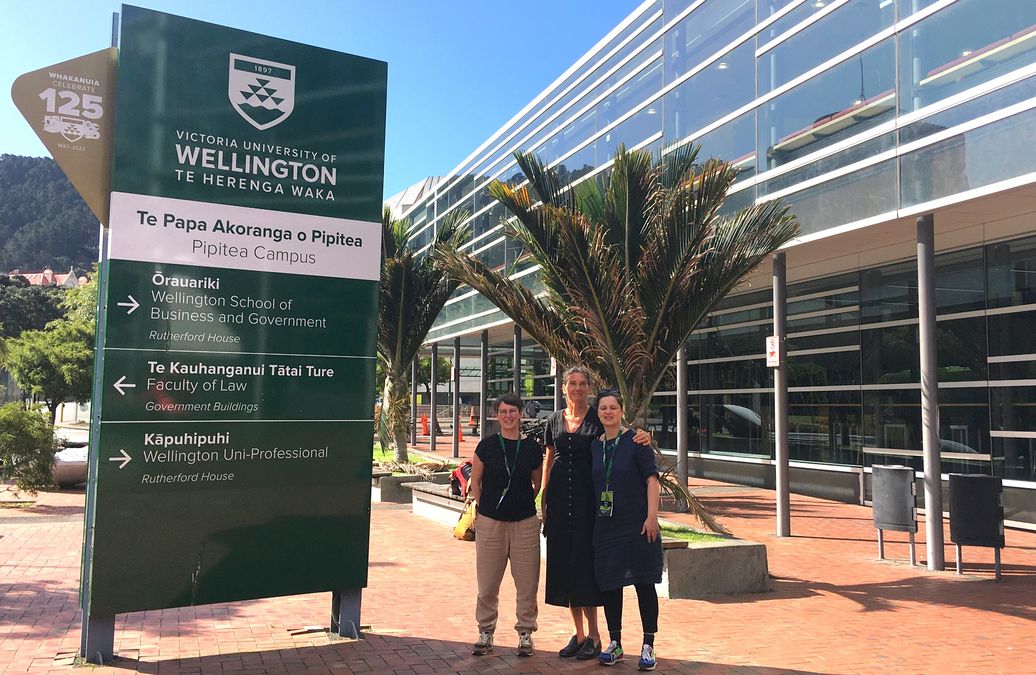 zur Vergrößerungsansicht des Bildes: VeLAD Projektleiterinnen auf der ALANZ-Konferenz 2022 an der University of Wellington (NZ)