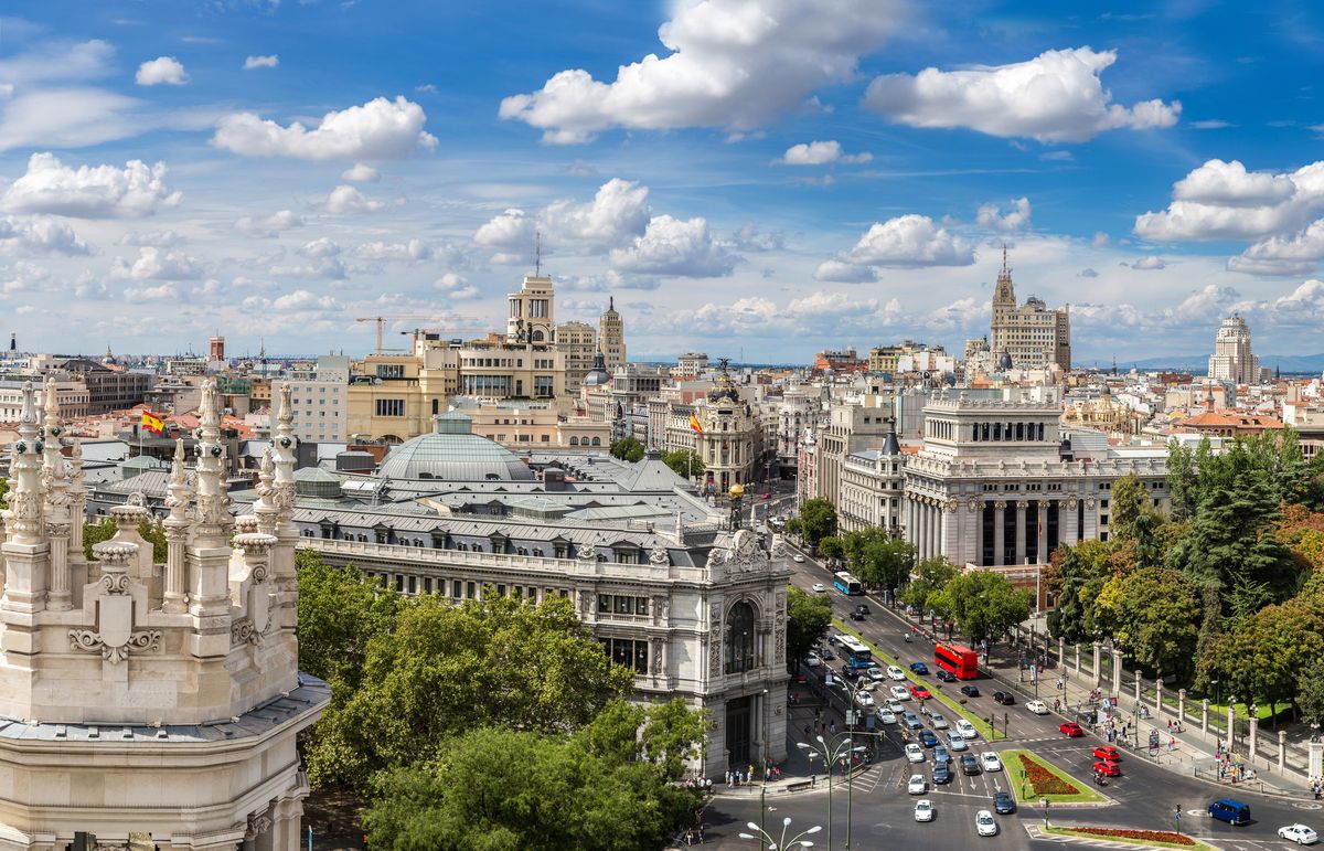 Stadtbild von Madrid bei Tageslicht
