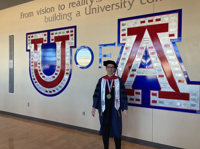 Dr. Sina Meißgeier im Foyer der Student Union der University of Arizona © Prof. Chantelle Warner