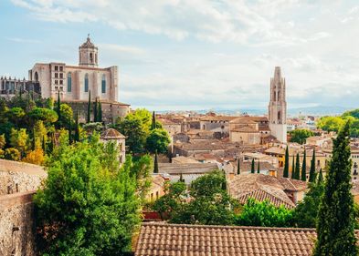 Blick auf Girona
