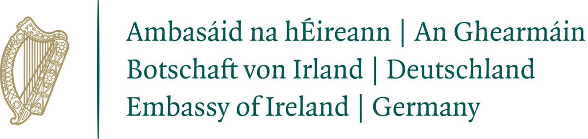 zur Vergrößerungsansicht des Bildes: Wort-Bild-Marke der Botschaft von Irland in Deutschland