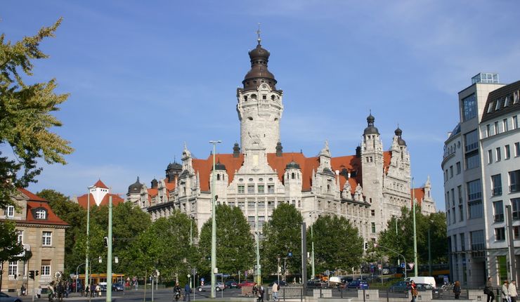 Foto vom Neuen Rathaus in Leipzig