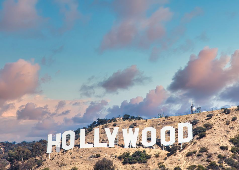 enlarge the image: The Hollywood sign in front of the sunset, Image Credit: Colourbox.