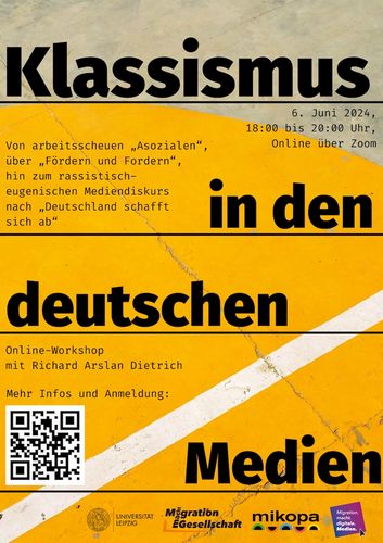 Plakat zum Workshop Klassismus in den deutschen Medien
