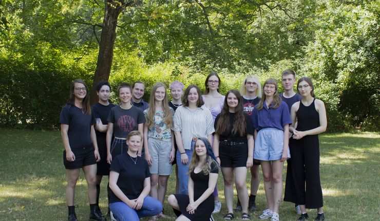 Members of the FSR AnAm (student council for British and American Studies) in summer 2022, Image Credit: Rebecca Häfner.