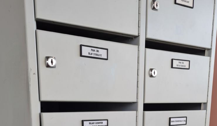 Mailboxes of the ASL faculty, Image Credit: ASL.